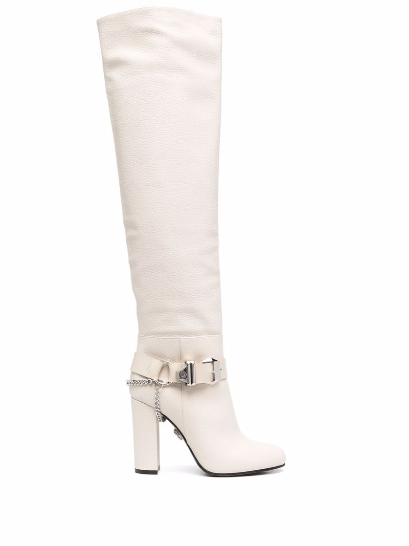 buckle-detail knee-high boots 1