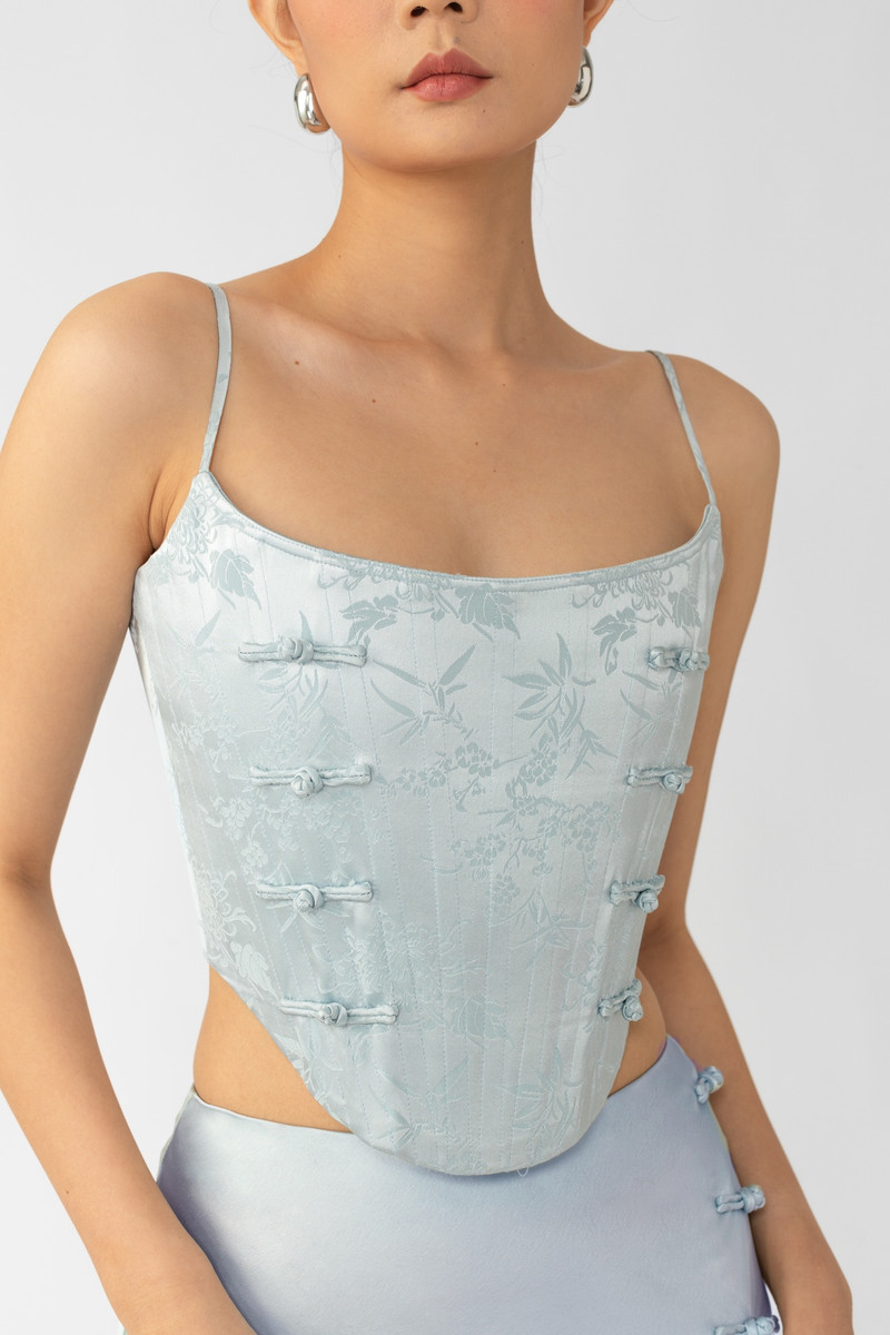 SAU LEE NADIA CORSET TOP outlook