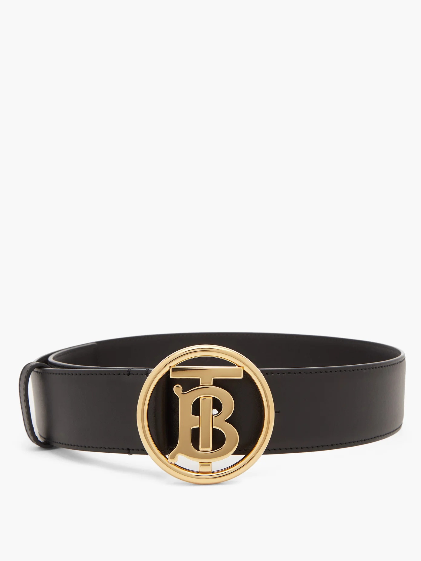 TB-logo leather belt - 6