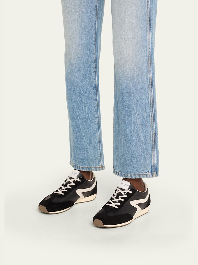 rag & bone Retro Slim Mixed Leather Sneakers outlook