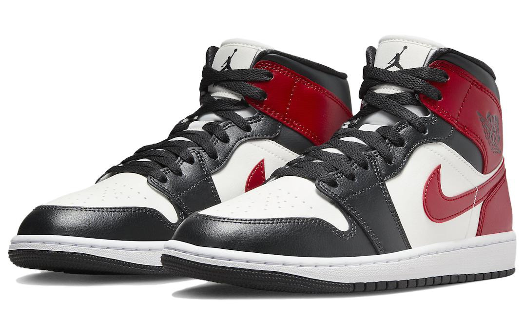 (WMNS) Air Jordan 1 Mid 'Black Toe' BQ6472-160 - 4