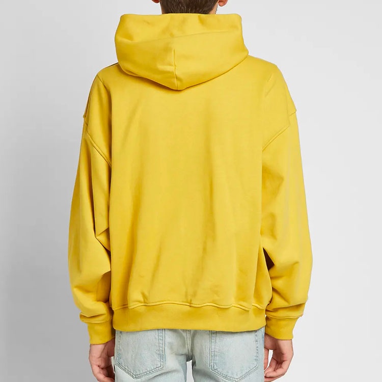 Fear of God Essentials Everyday Henley hooded Button Unisex Yellow FOG-FW19-22 - 5