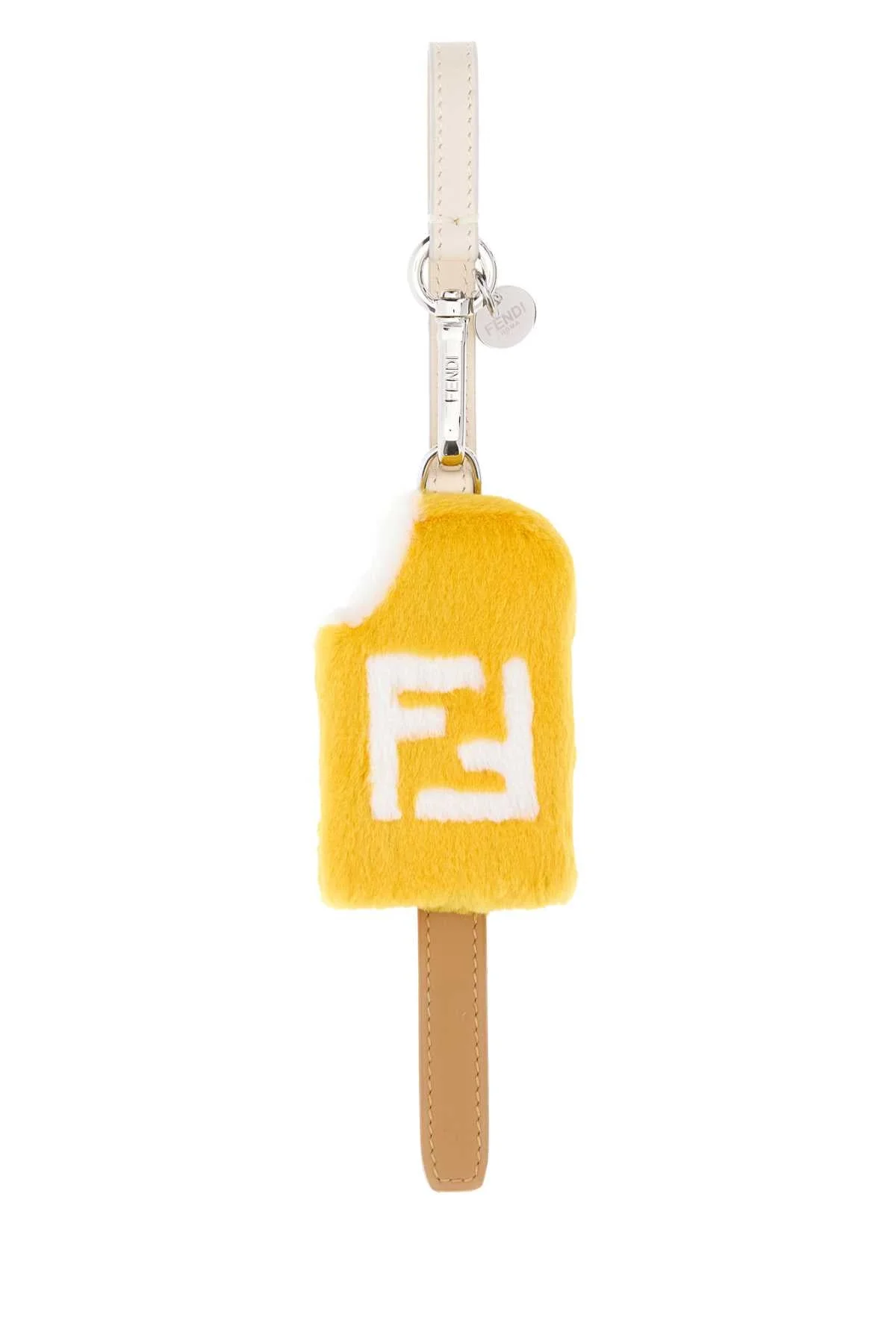 Fendi Men Multicolor Shearling And Fur Gelato Bag Charm - 1