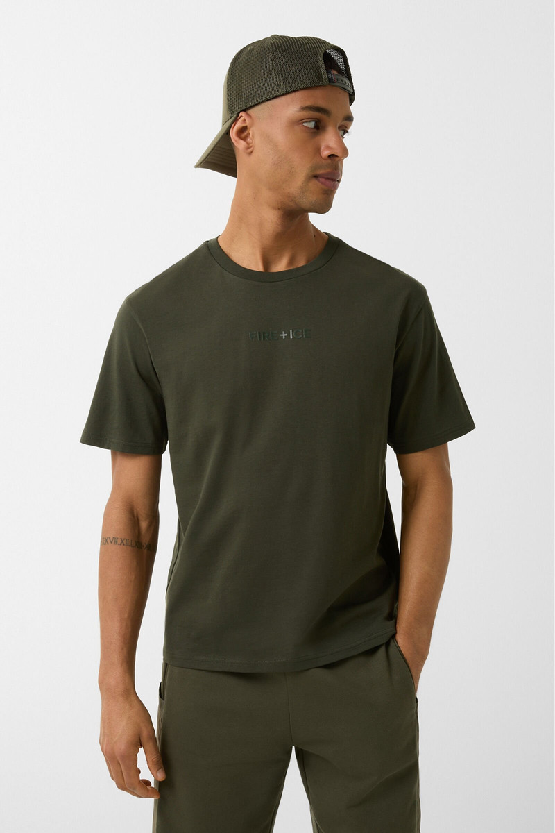 T-shirt Mick in Olive green 2