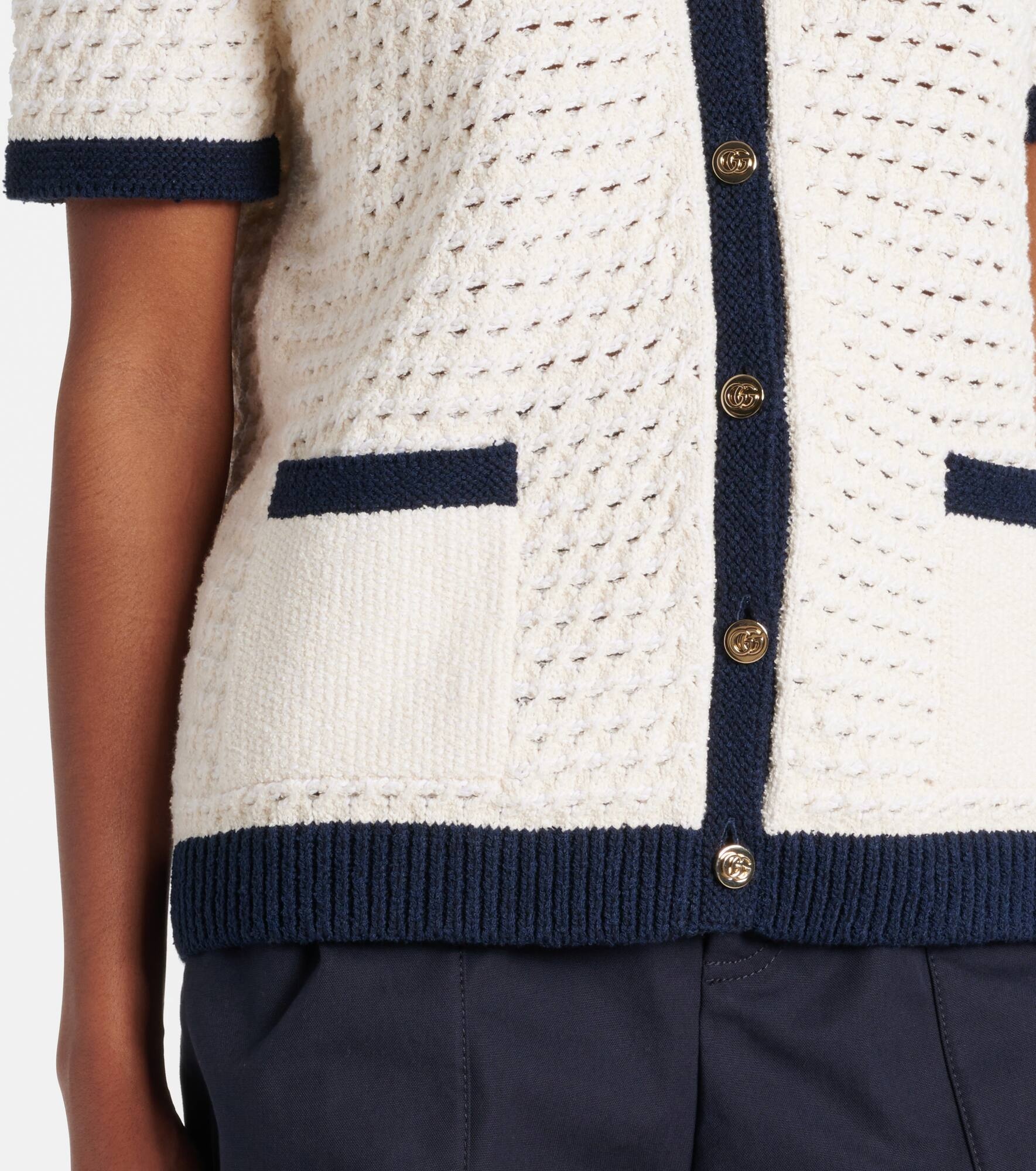 Crochet cotton-blend cardigan - 5
