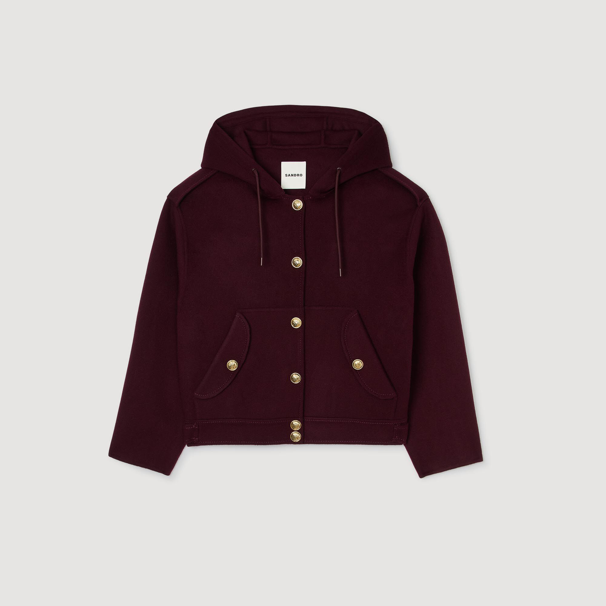 DOUBLE-FACED WOOL COAT - 6