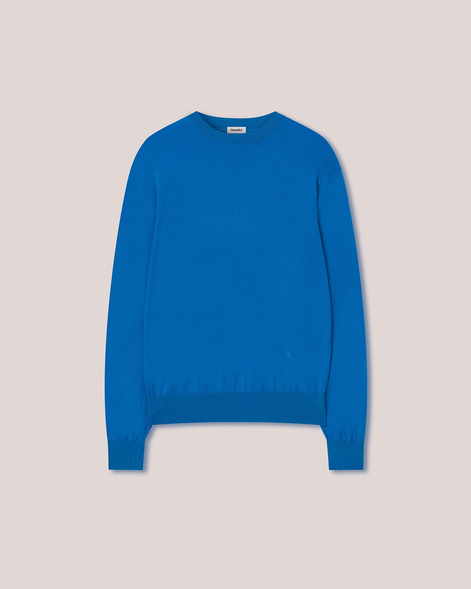 MADAN - Superfine merino sweater - Bright Blue - 5