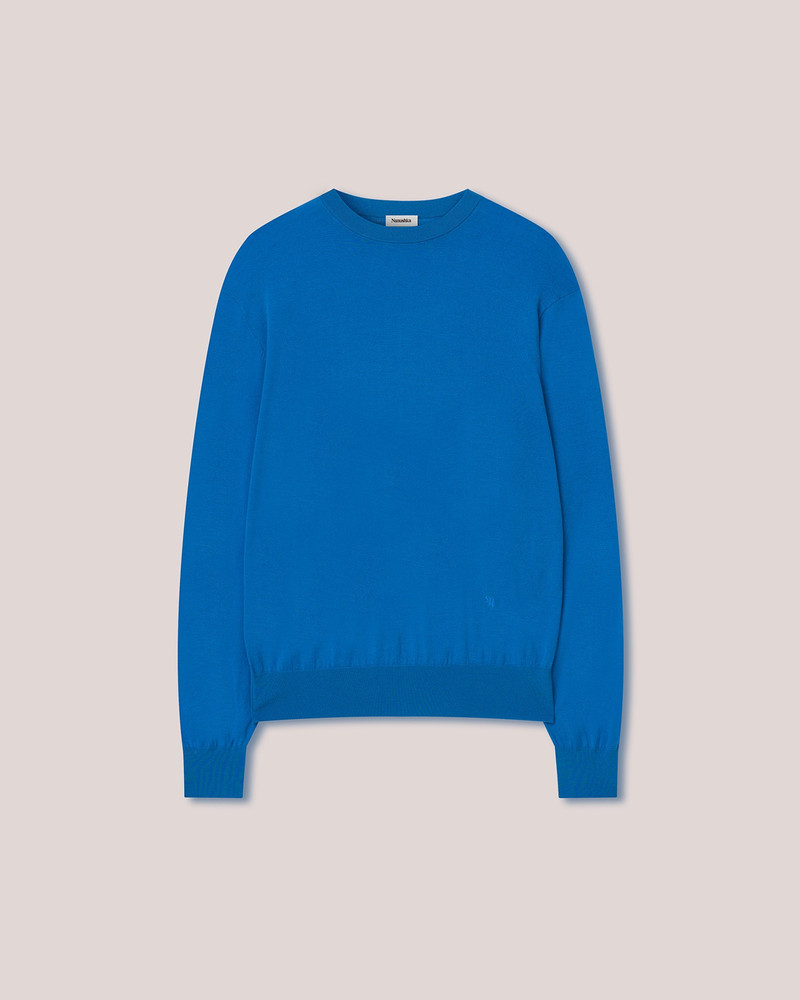 MADAN - Superfine merino sweater - Bright Blue 5