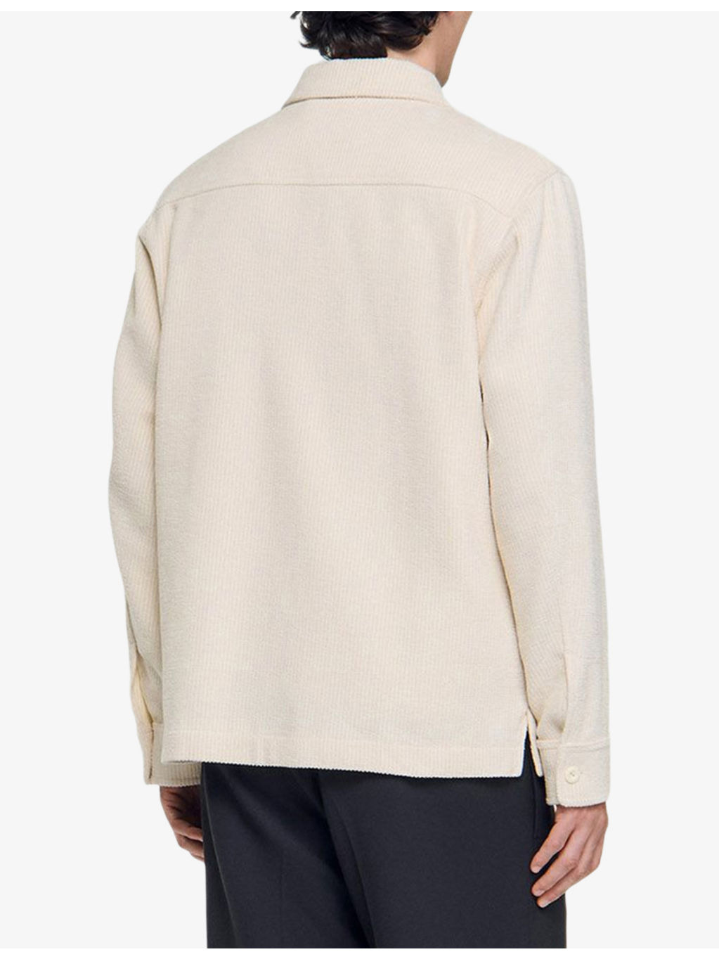 Patch-Pocket Corduroy Zip-Up Overshirt - 4
