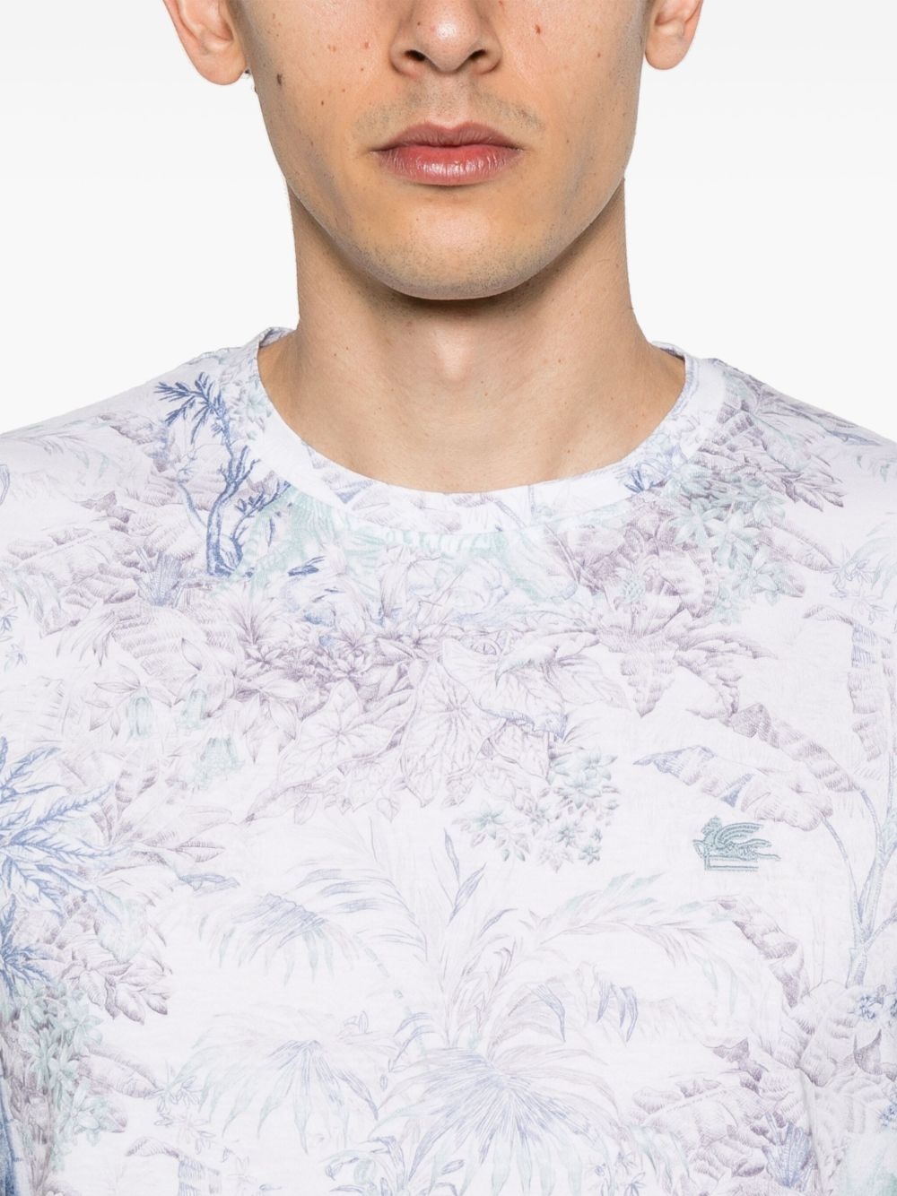 jungle-print T-shirt - 4