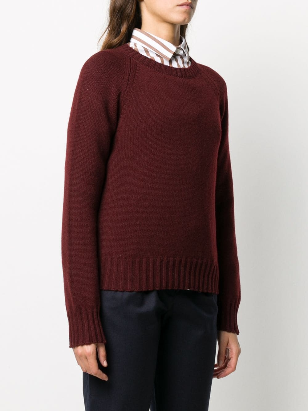 fine knit wool jumper - 3