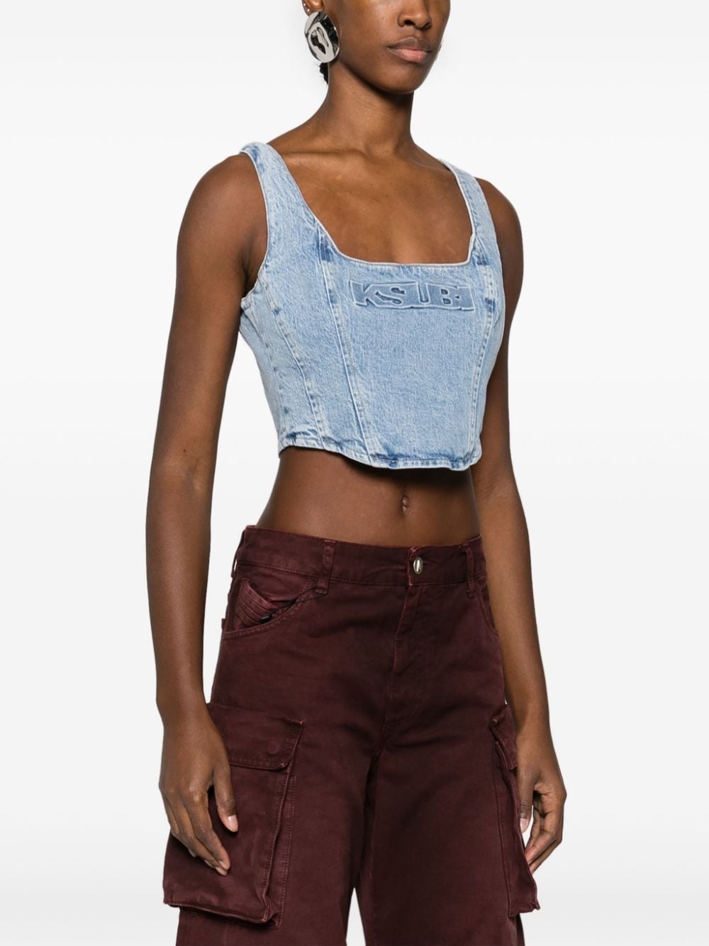 Obscura Bustier Authentik denim top - 3