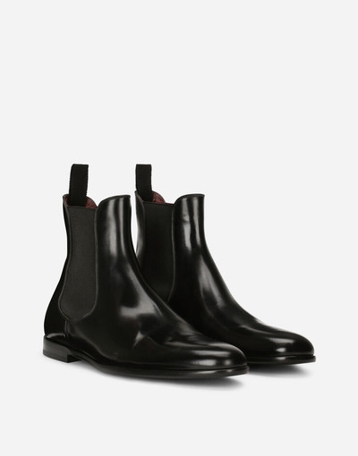 Dolce & Gabbana Brushed calfskin ankle boots outlook