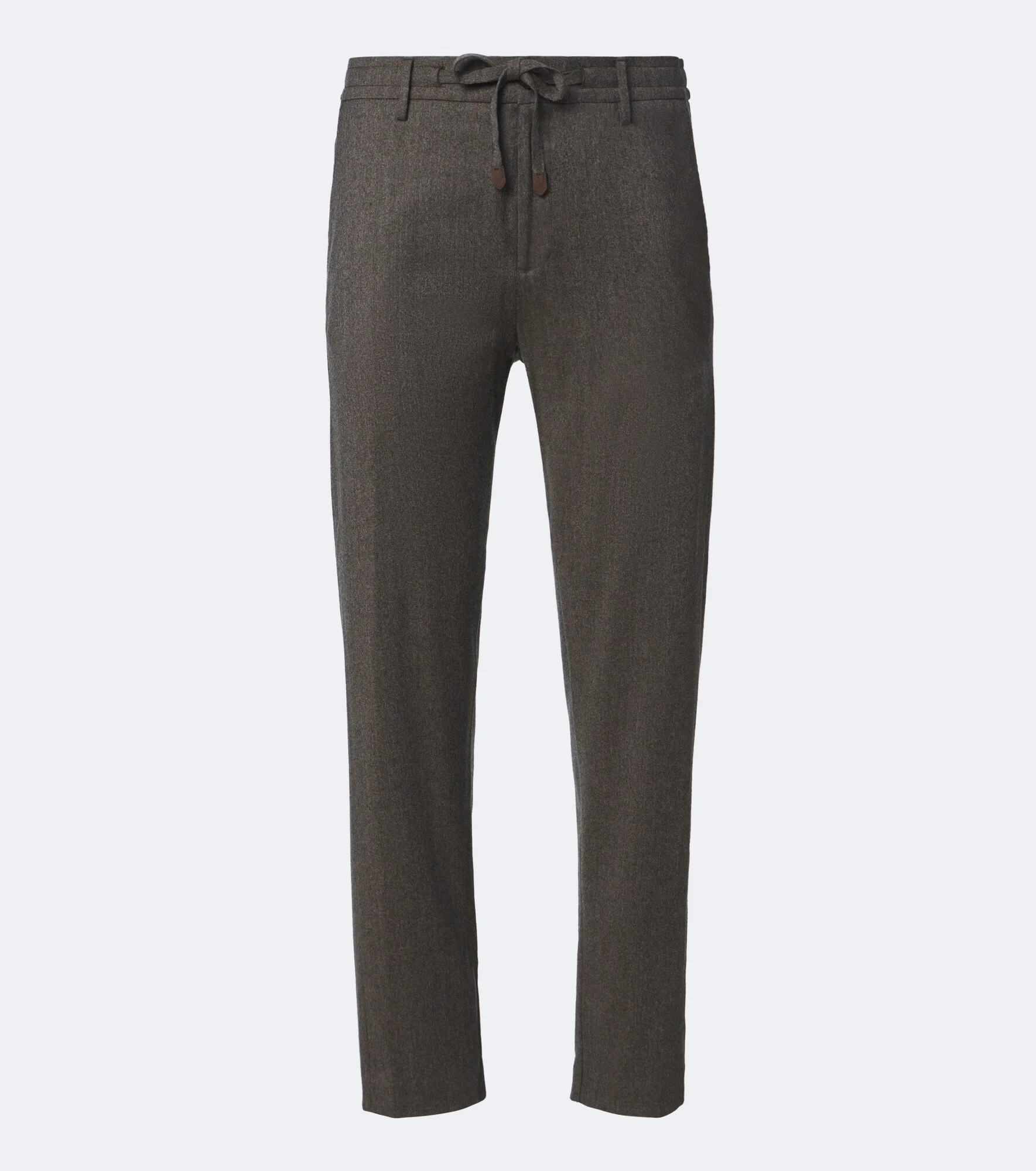 Wool straight pants - 1