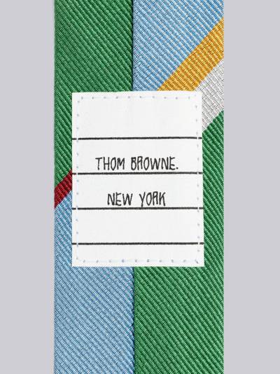 Thom Browne BIRDS AND BEES TIE JACQUARD STRIPE CLASSIC TIE outlook