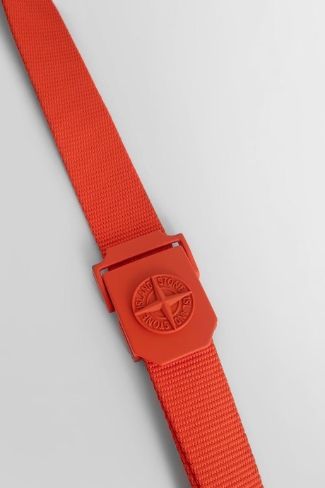 Stone island men's orange 94071 tape belt - 4