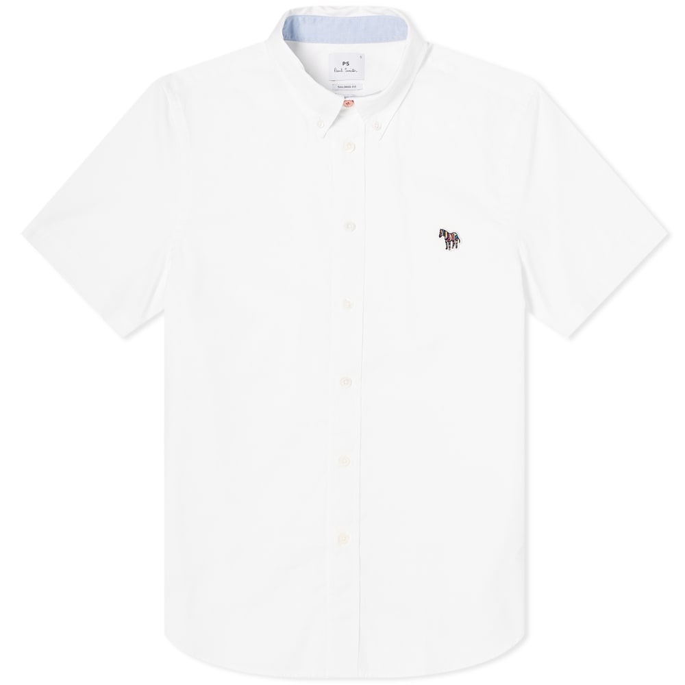 Paul Smith Short Sleeve Zebra Oxford Shirt - 1