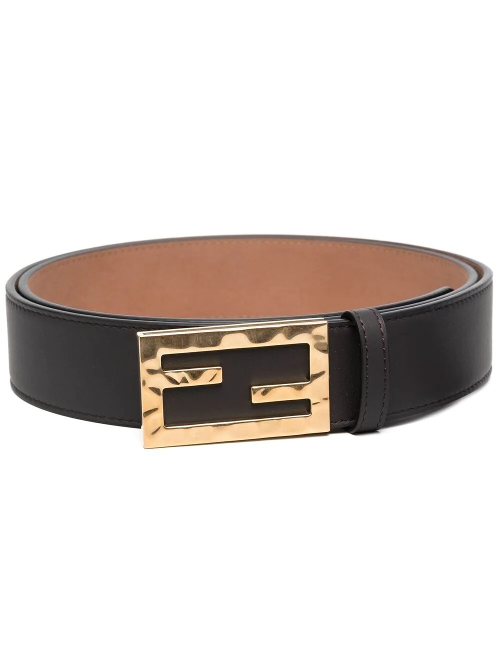 logo-plaque buckle belt - 1