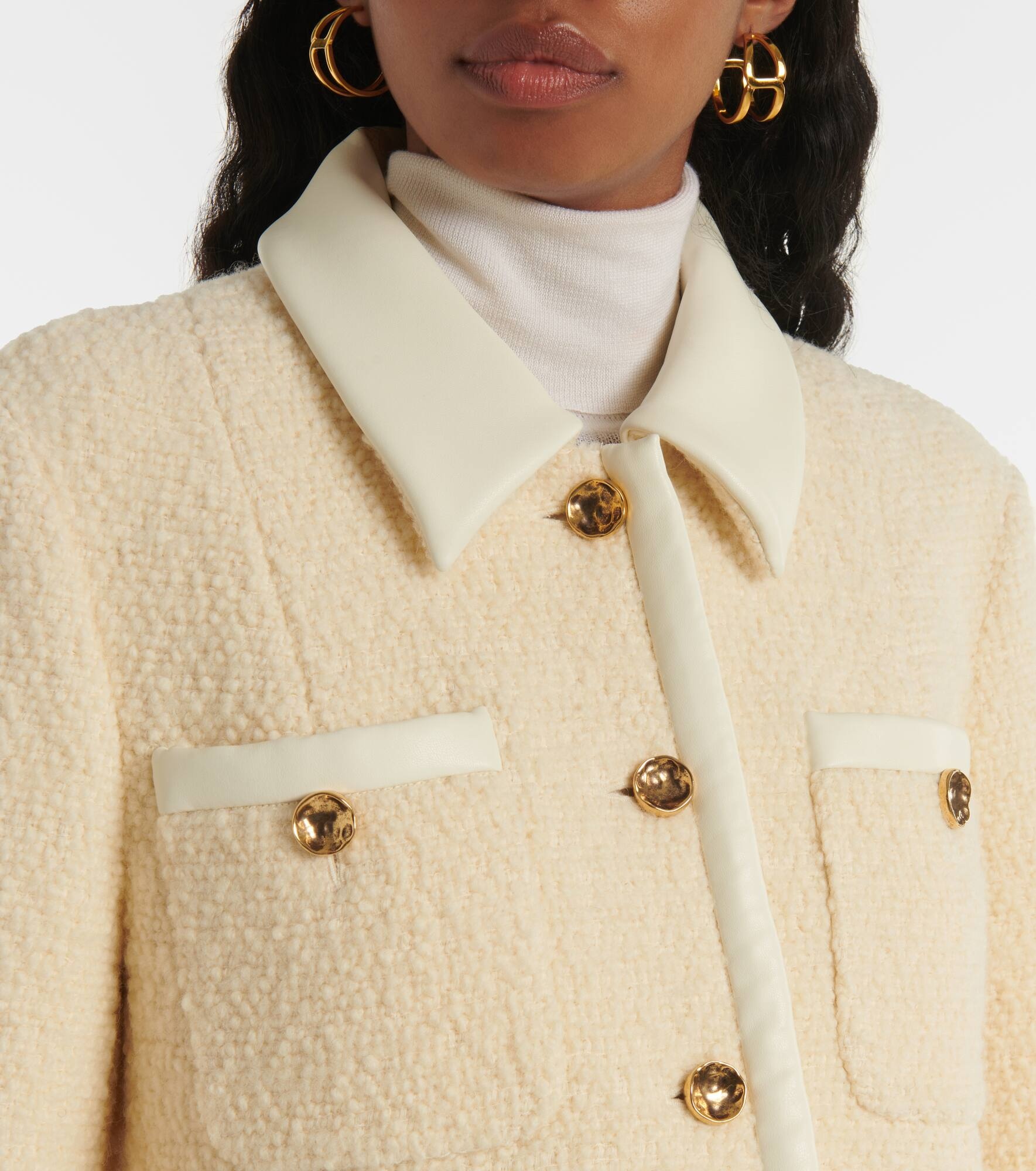 Wool and cotton coat - 4