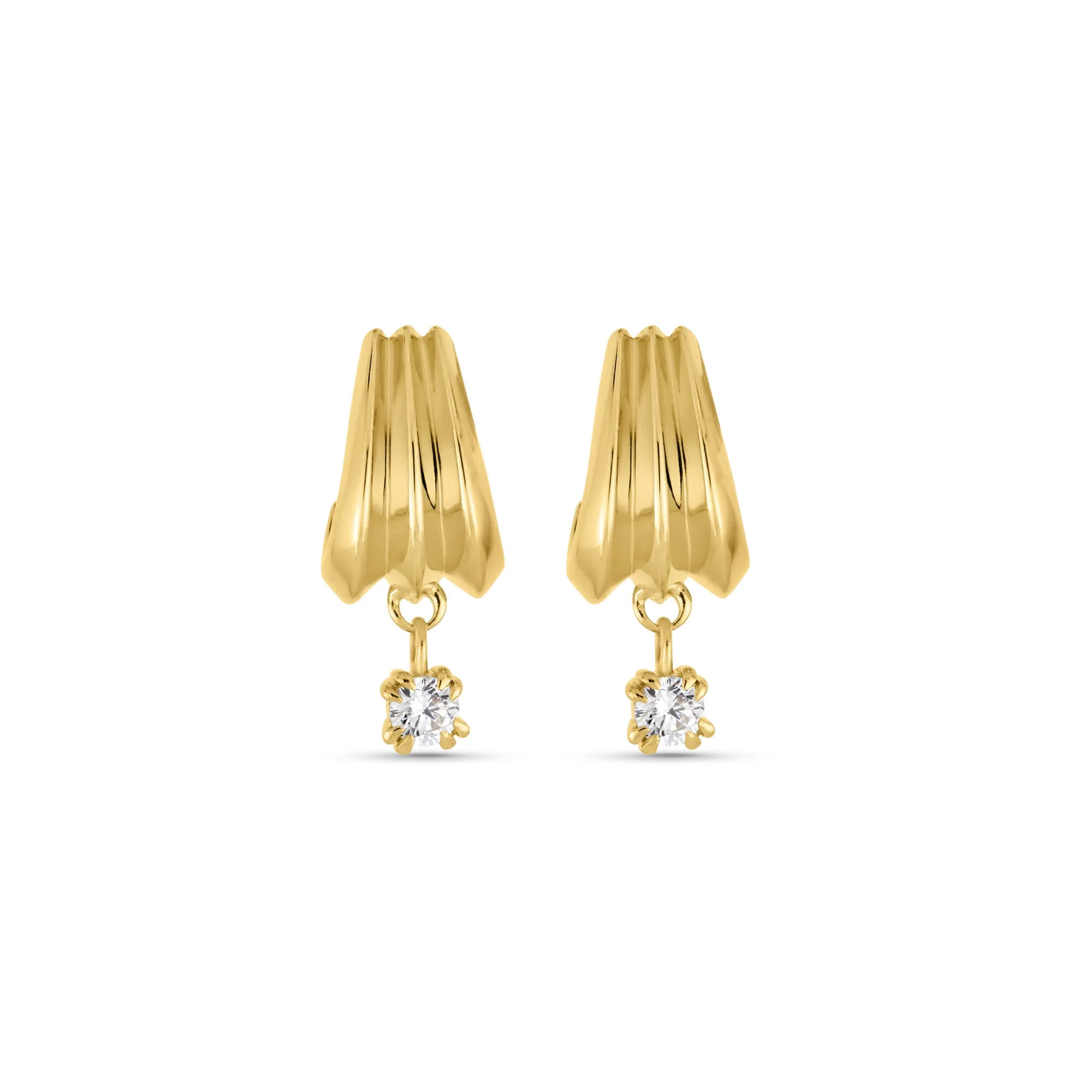 Whitney Diamond Drop Earrings - 1