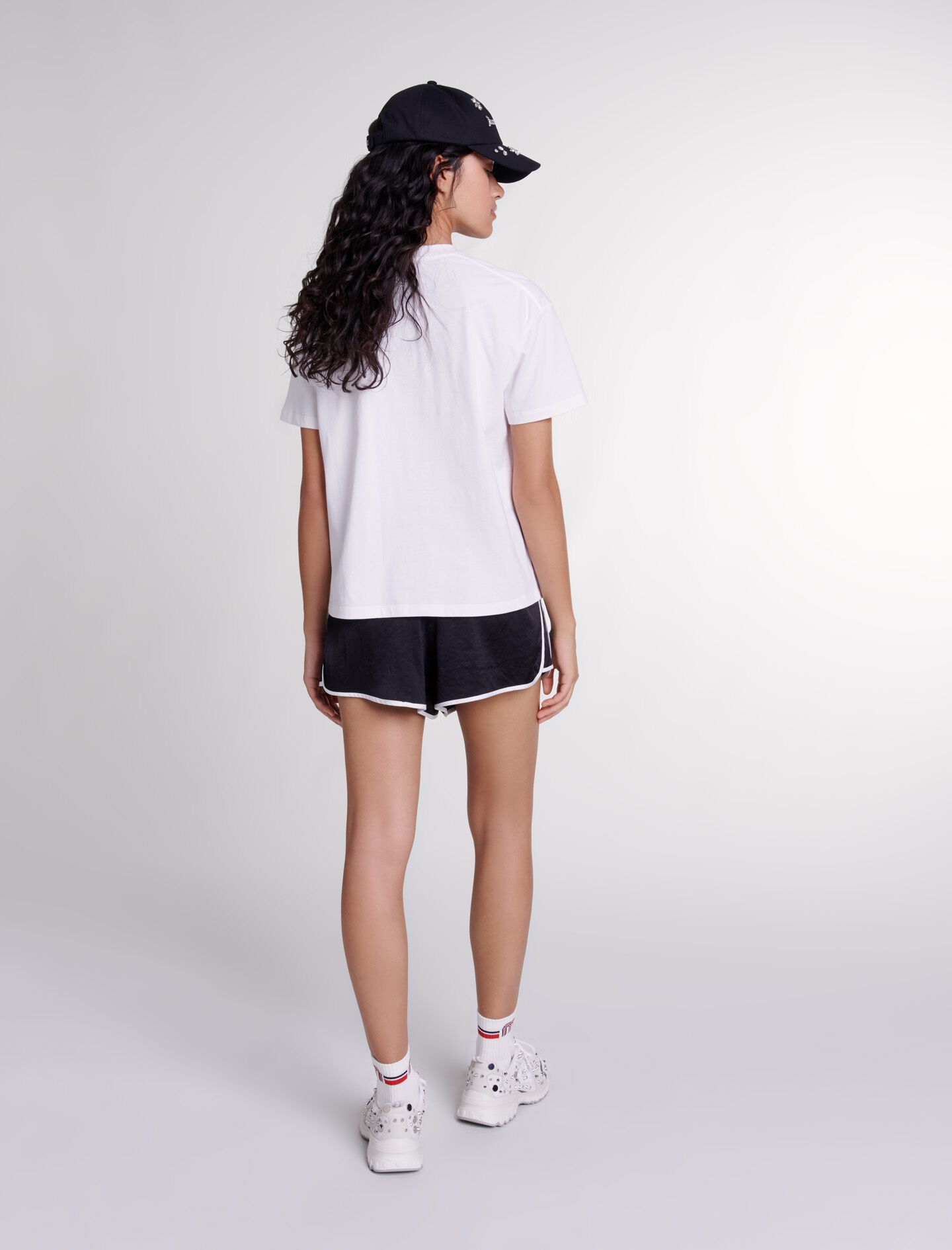 Maje Paris rhinestone T-shirt - 4