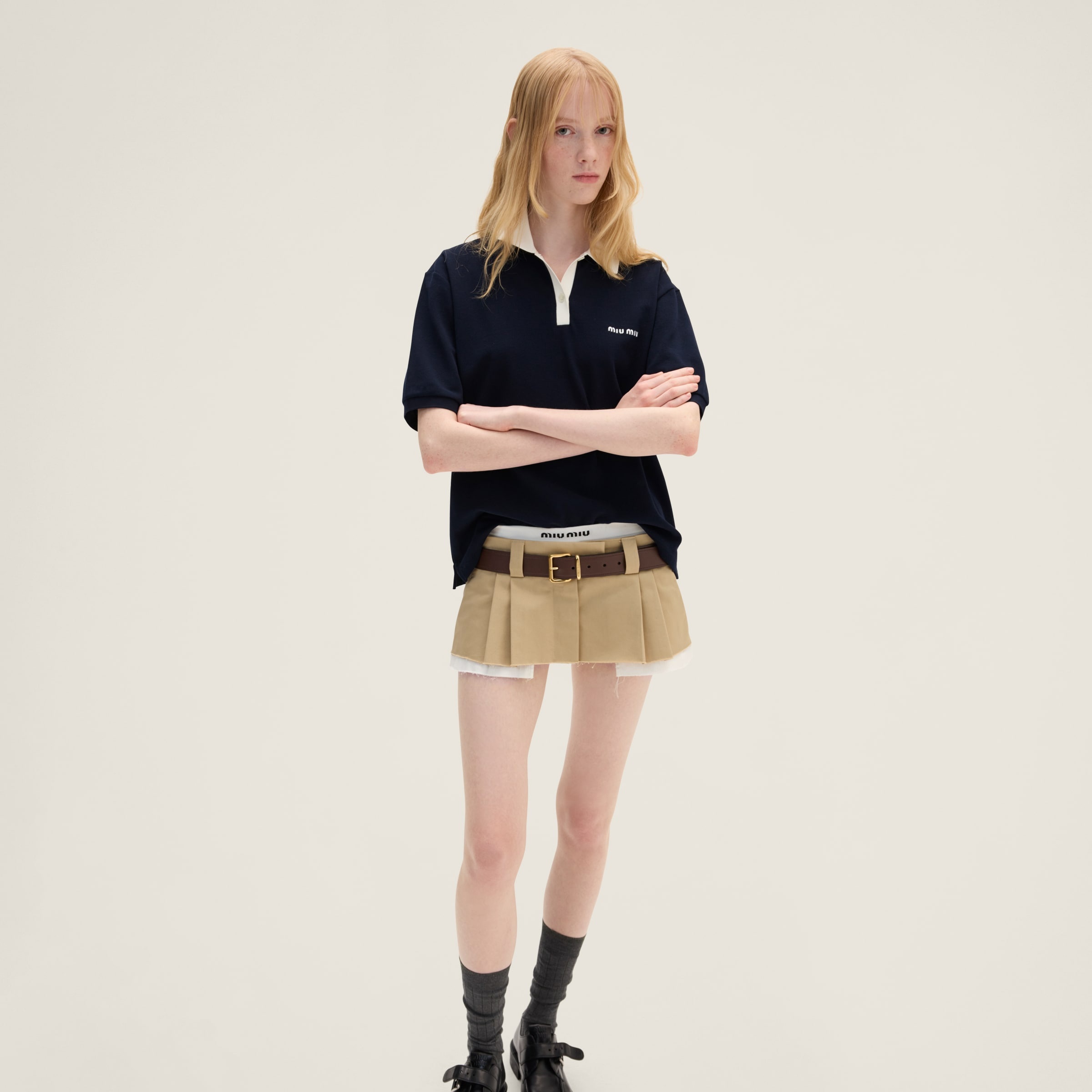 Cotton piqué polo shirt - 2
