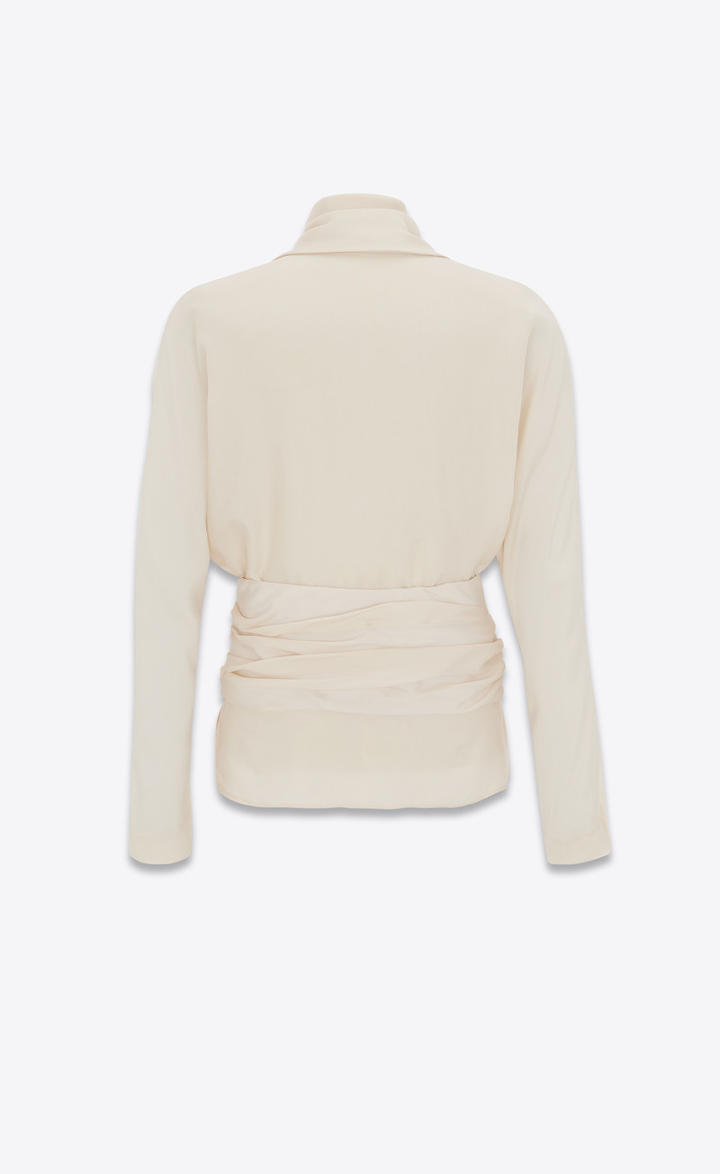 draped blouse in twill 3