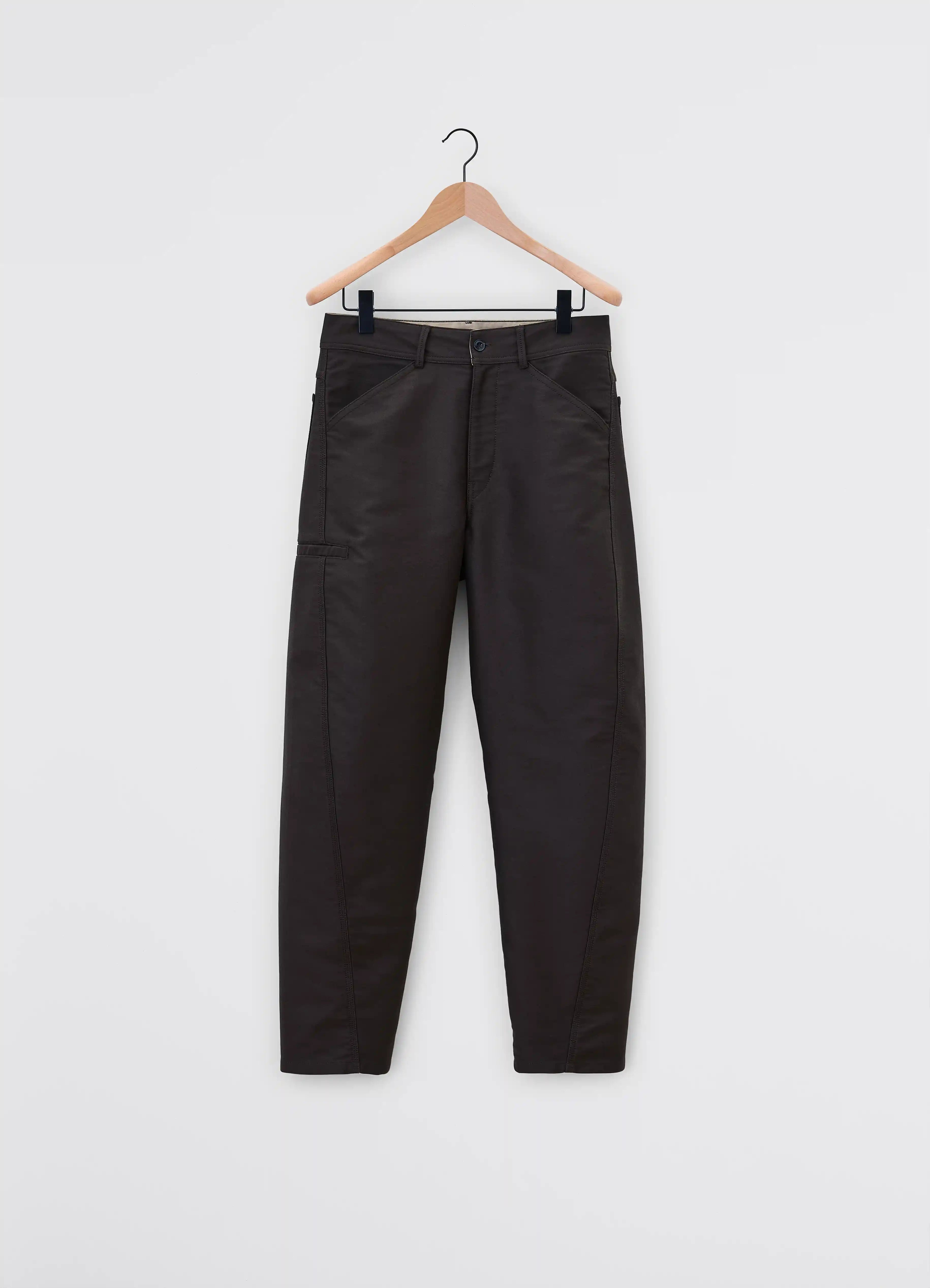 美品 LEMAIRE TWISTED WORKWEAR PANTS Twisted Workwear Pants in Dark Chocolate – SVRN