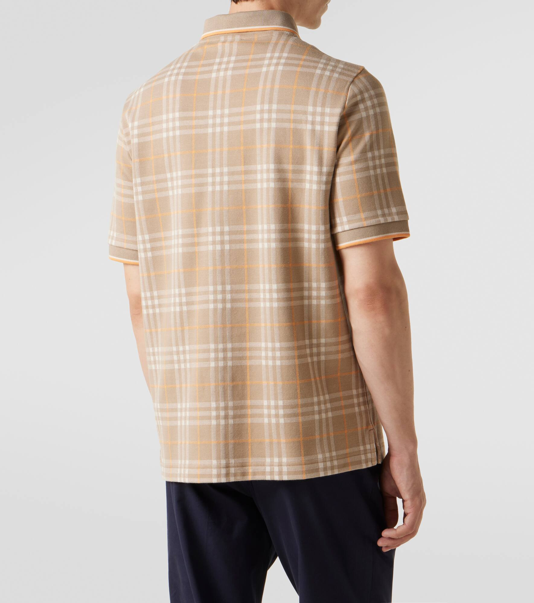 Checked cotton polo shirt - 4