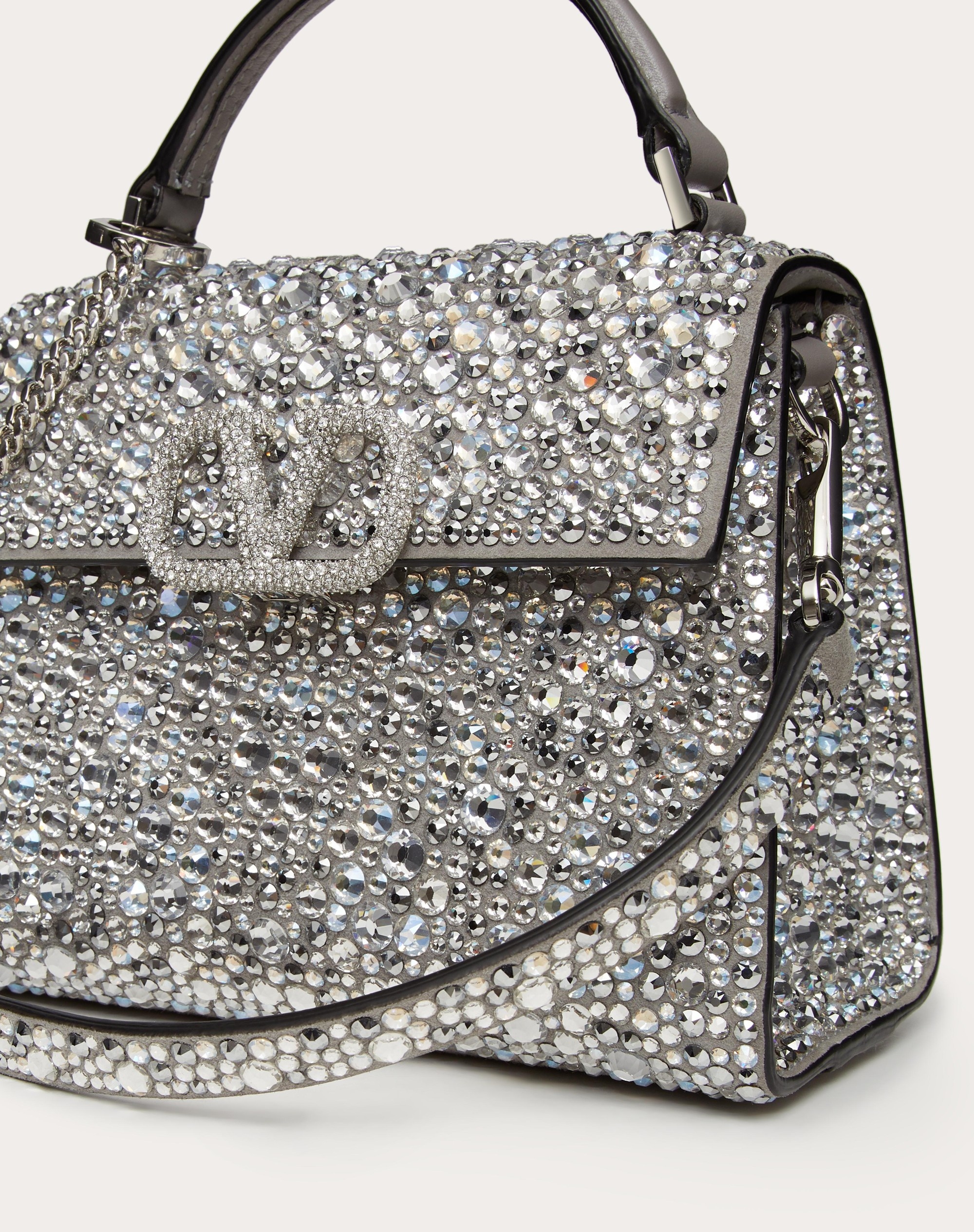 MINI VSLING HANDBAG WITH SPARKLING EMBROIDERY - 7