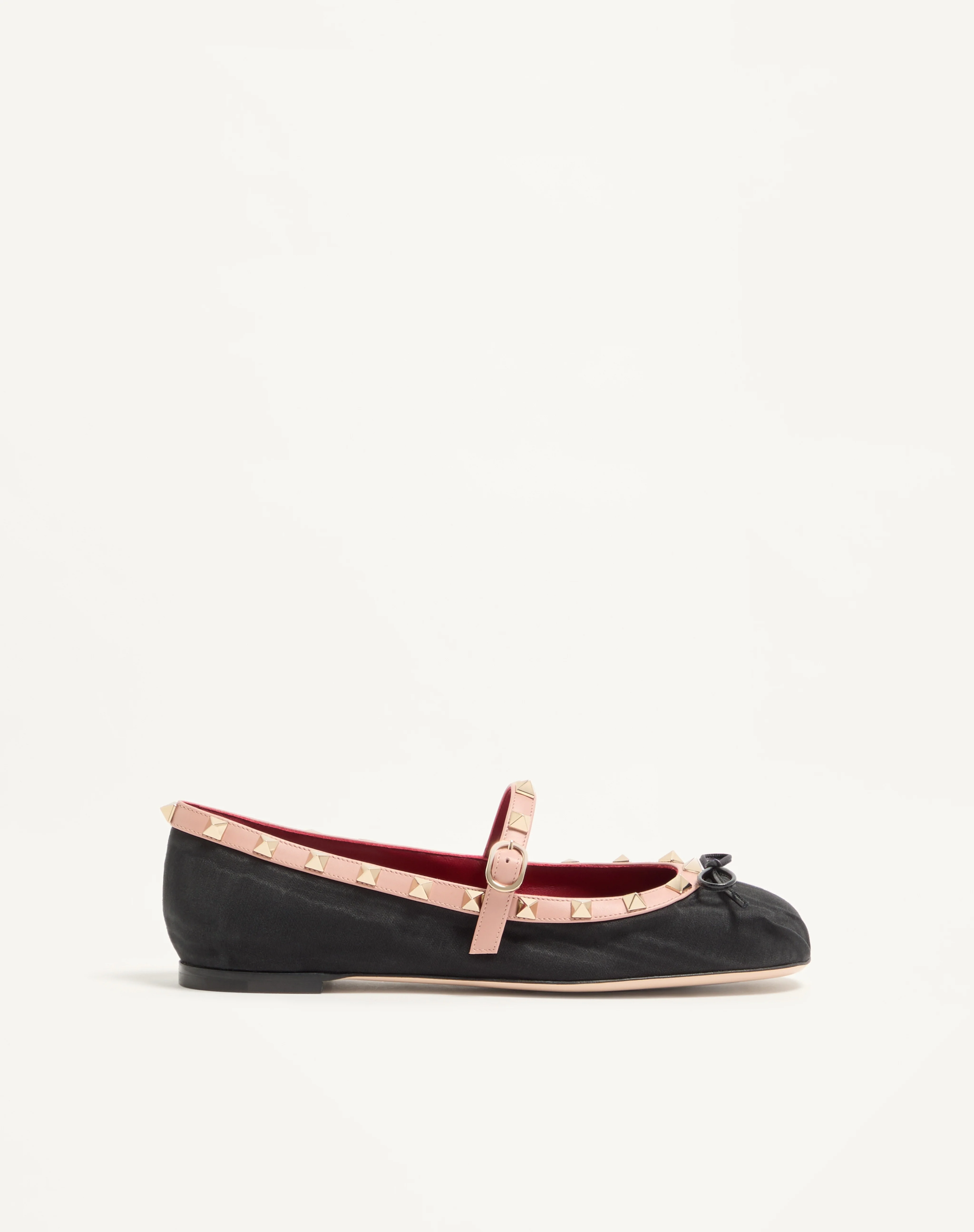 ROCKSTUD MARY-JANE BALLERINA IN MOIRÉ FABRIC 05MM - 1
