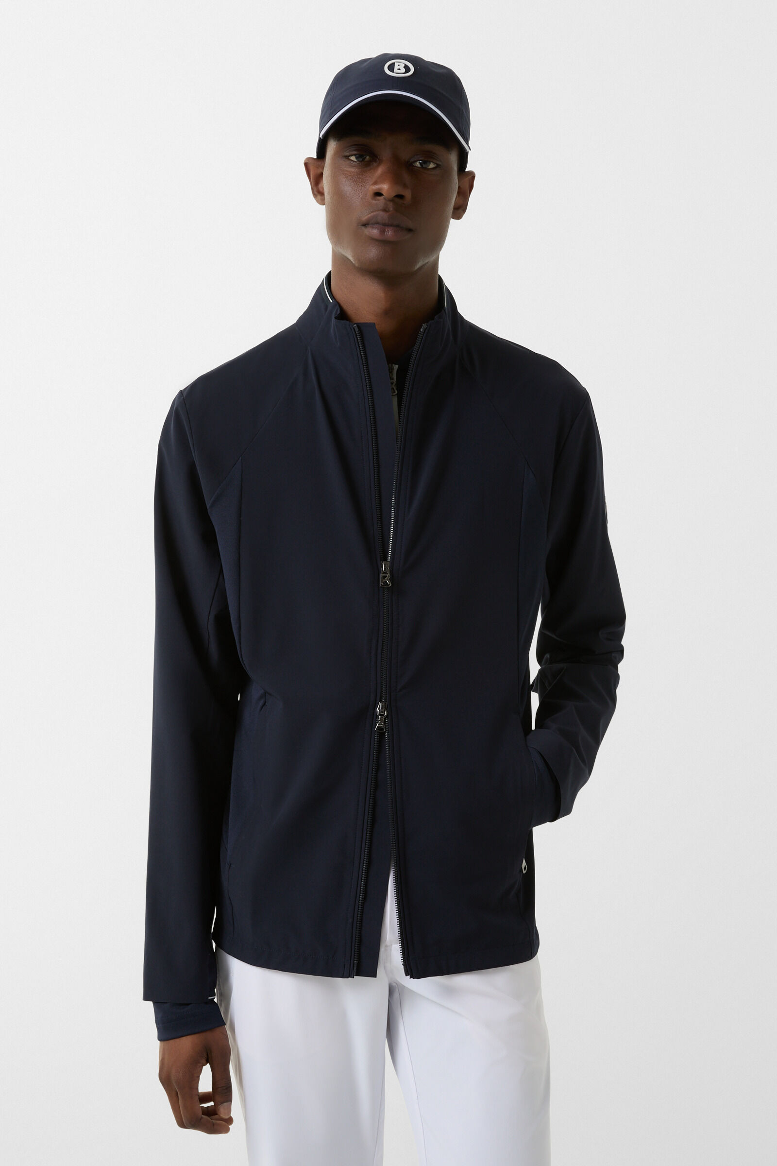 Rahil functional jacket in Navy blue - 2