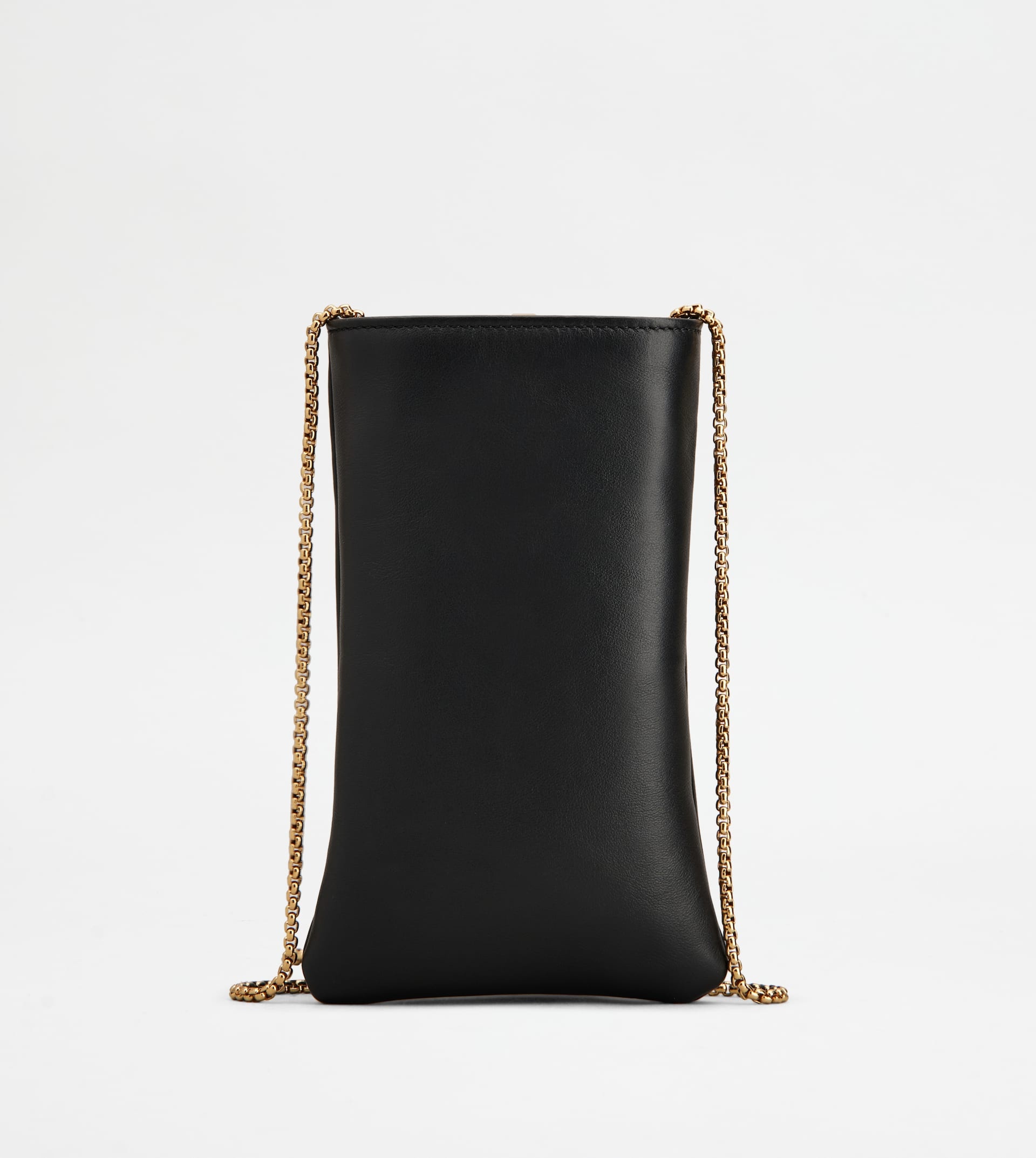 PHONE HOLDER IN LEATHER MEDIUM - BLACK - 2
