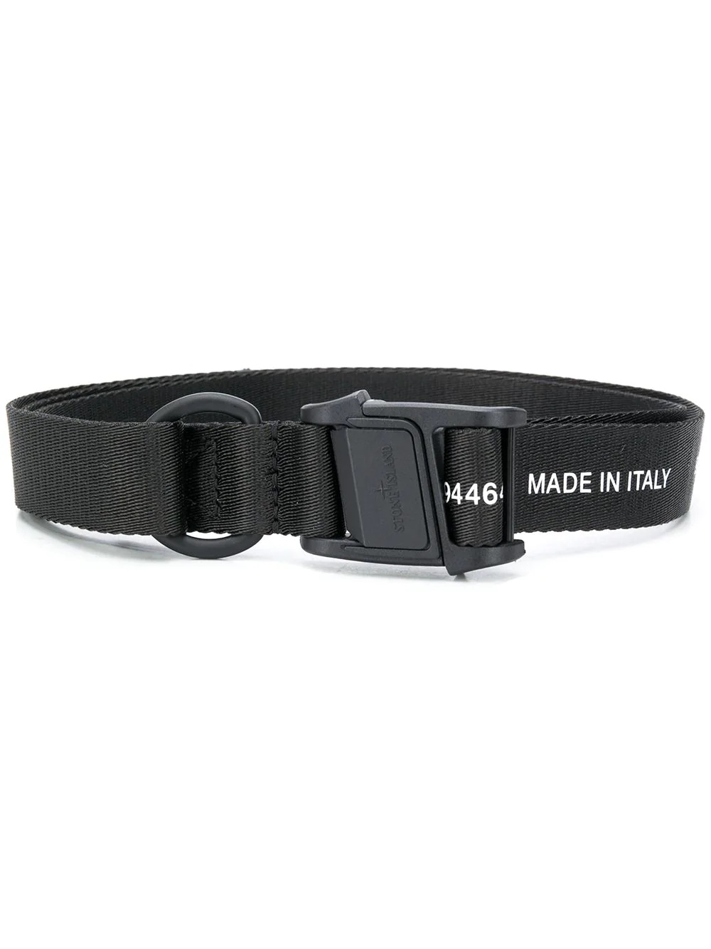 logo-print tape belt - 1