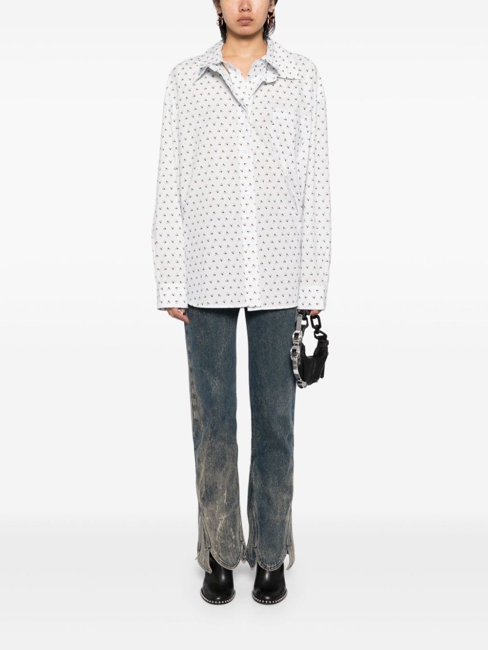 all-over graphic print shirt - 2