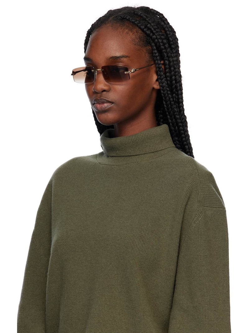 Gold 'Panthère de Cartier' Sunglasses 4