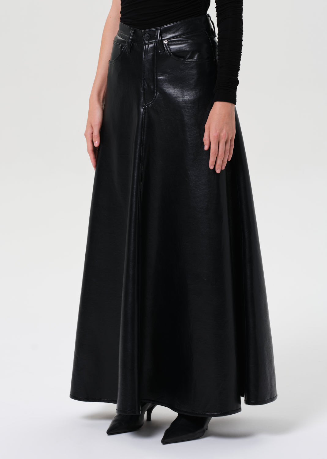 ODIN SKIRT (RECYCLED LEATHER) IN DETOX - 4