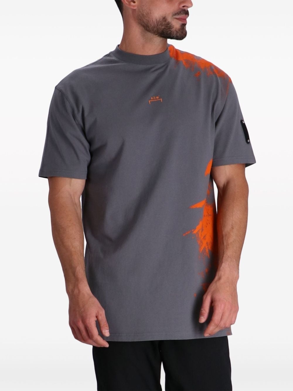 Brushstroke cotton T-shirt - 2