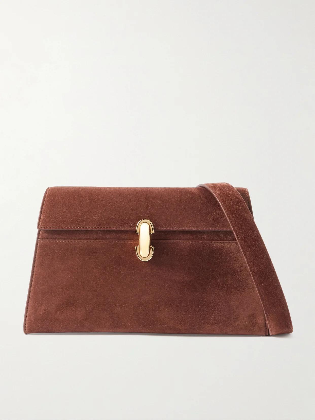 Symmetry Suede Shoulder Bag - 1