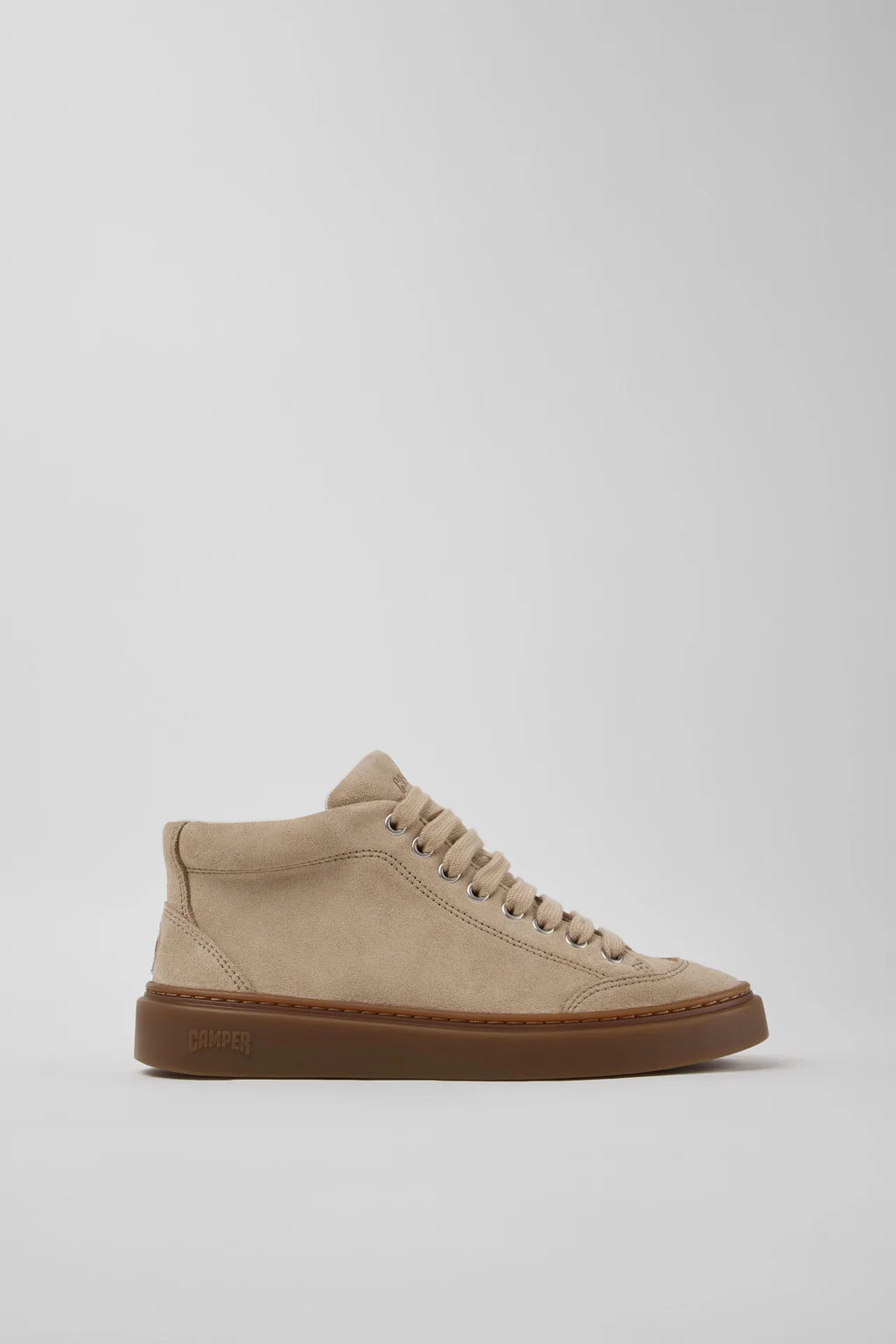 Runner Twentyfive Beige Suede Sneakers for Women. - 1