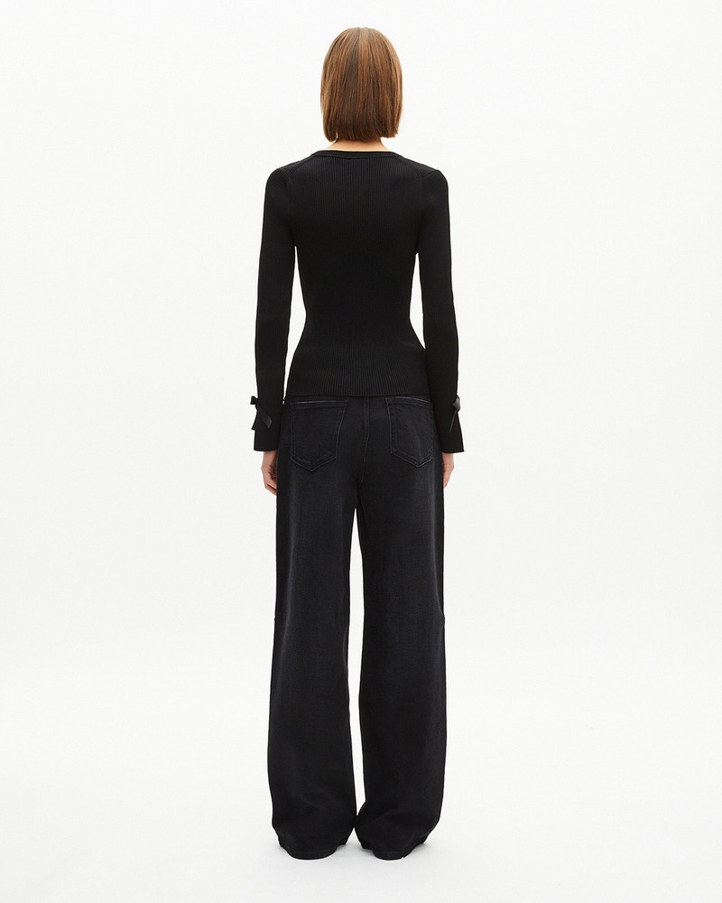 SWEATER WITH BLACK RIBBONS 4