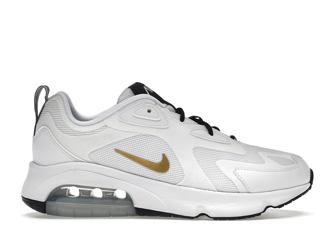 Nike Air Max 200 White Metallic Gold (Women's) - 1