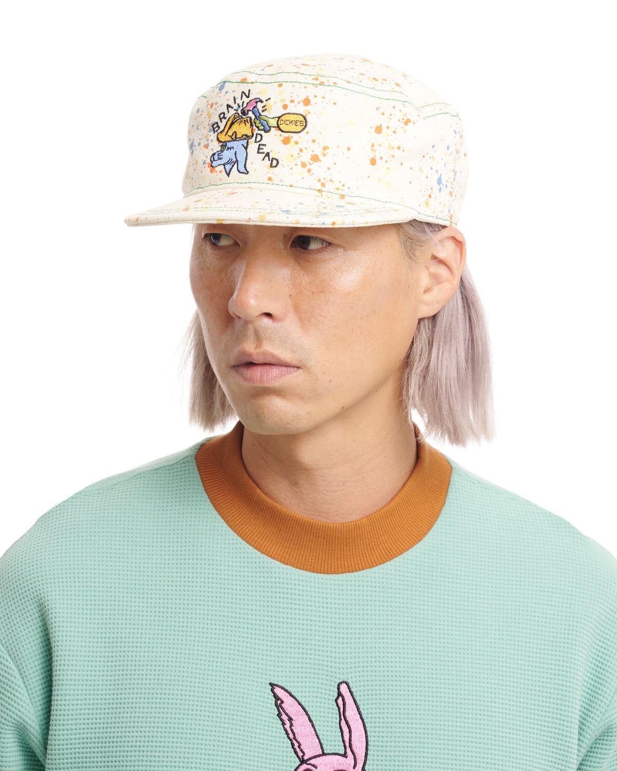 Dickies Embroidered Painters Cap - White Splatter - 5