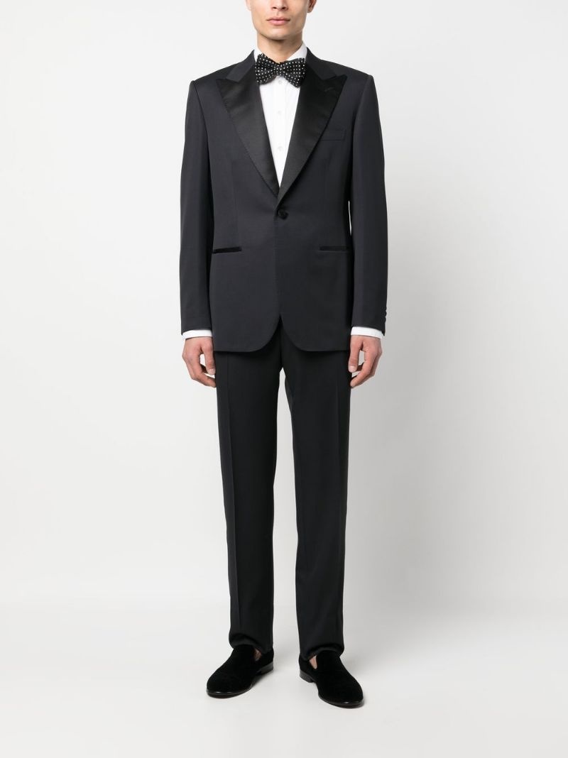 single-breasted silk suit - 2