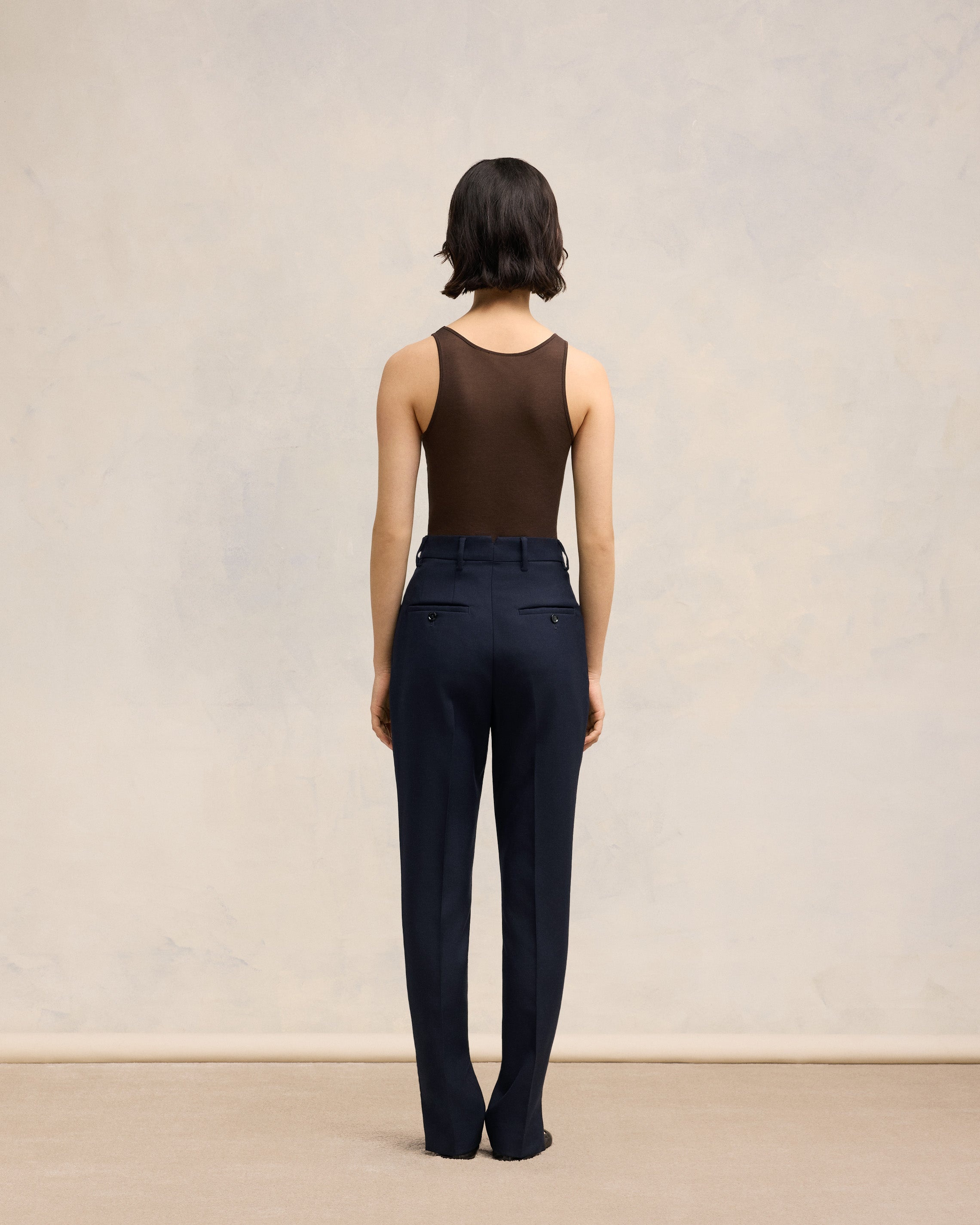 HIGH WAISTED CIGARETTE TROUSERS - 4