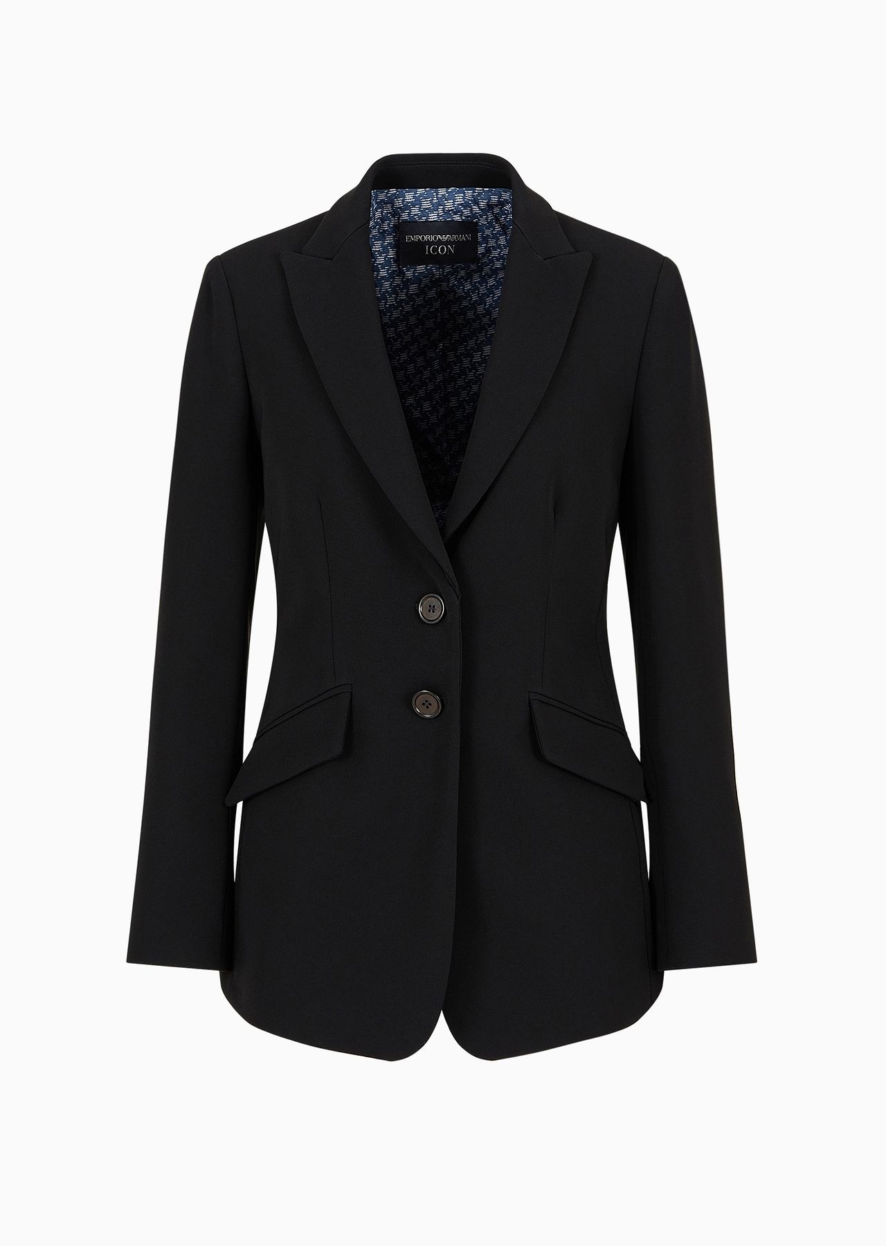 Icon single-breasted jacket in a triacetate blend - 1