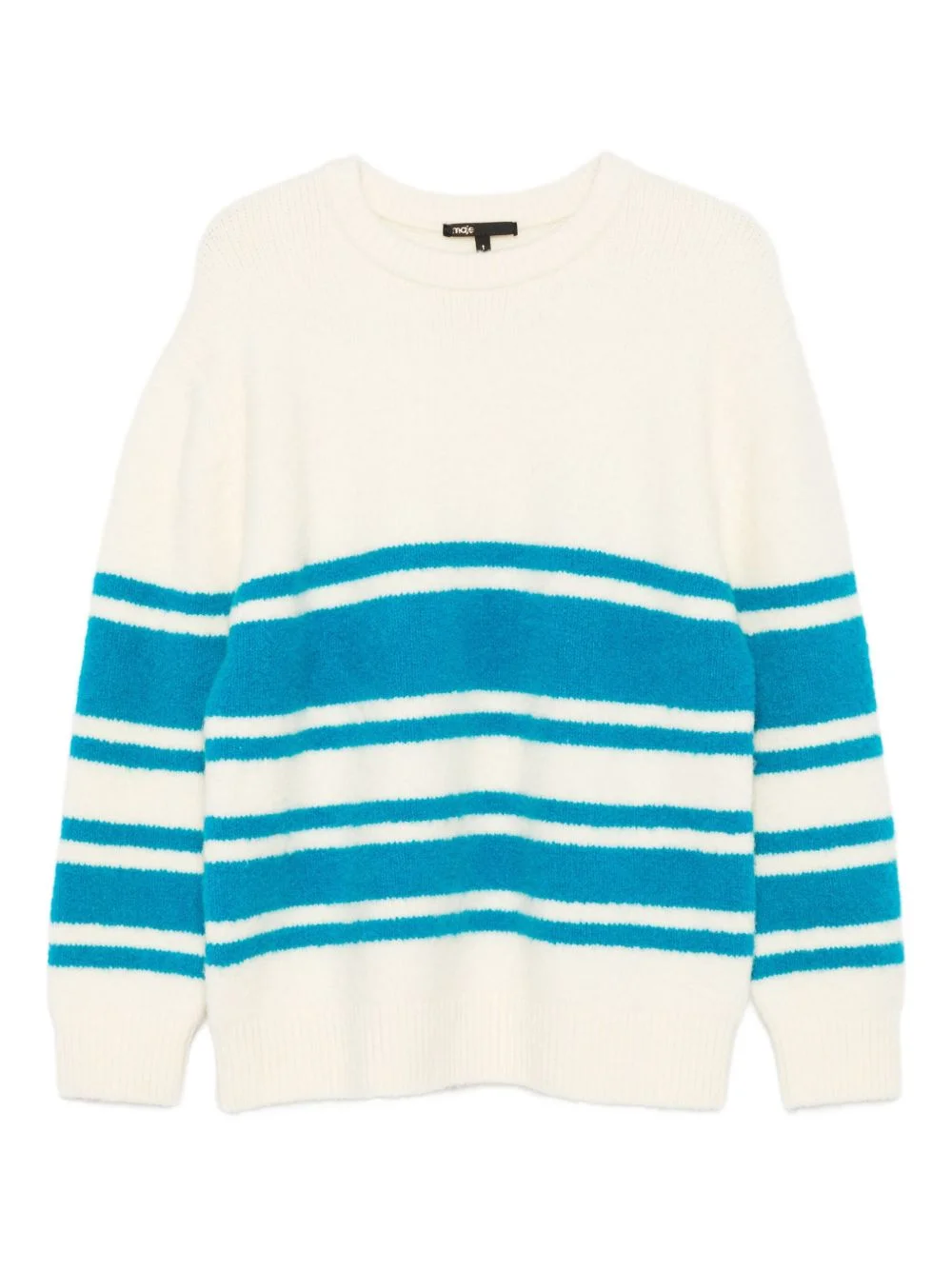 striped crew-neck sweater - 1