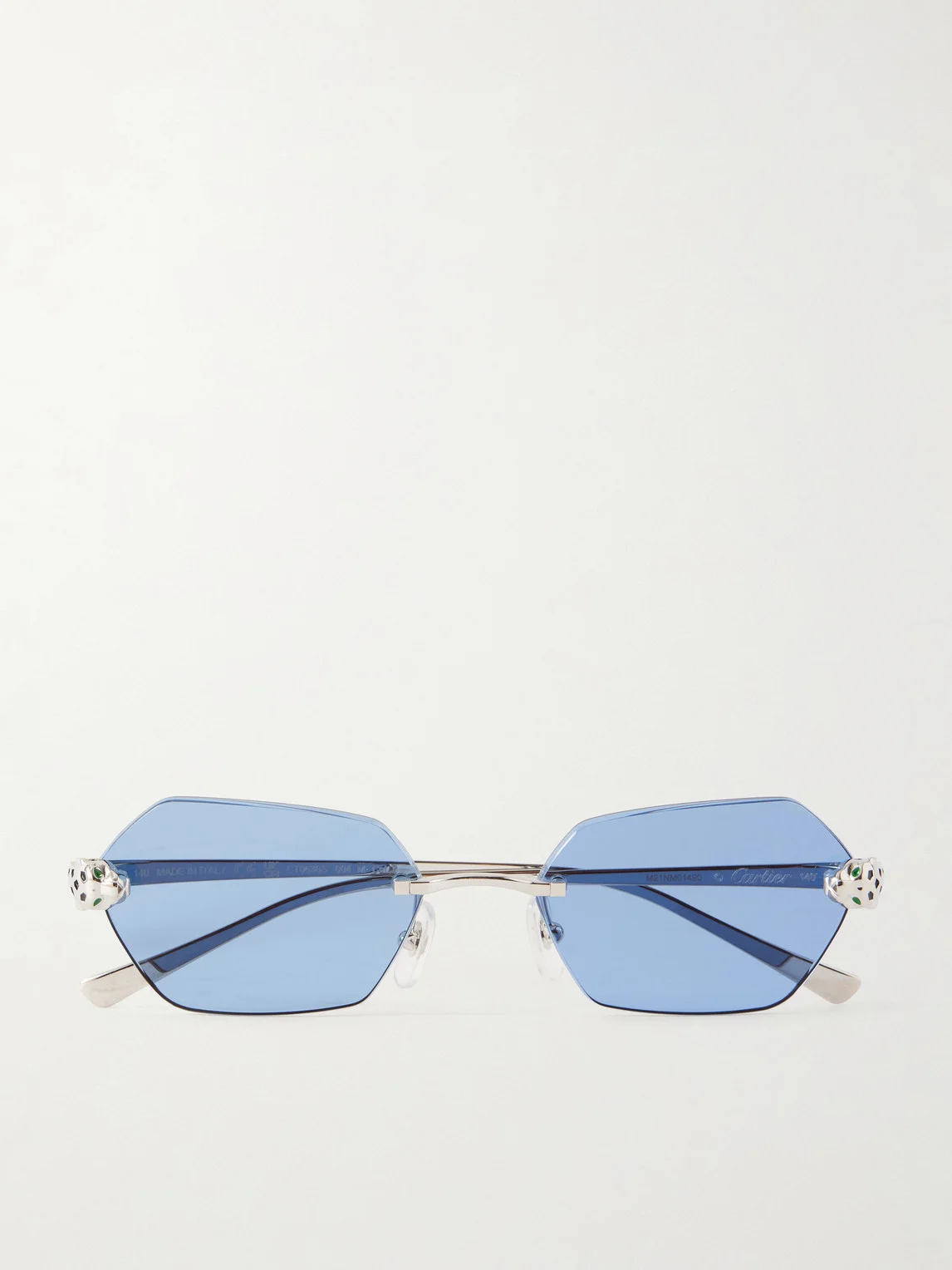 Panthère de Cartier Rimless Silver-Tone Sunglasses - 1