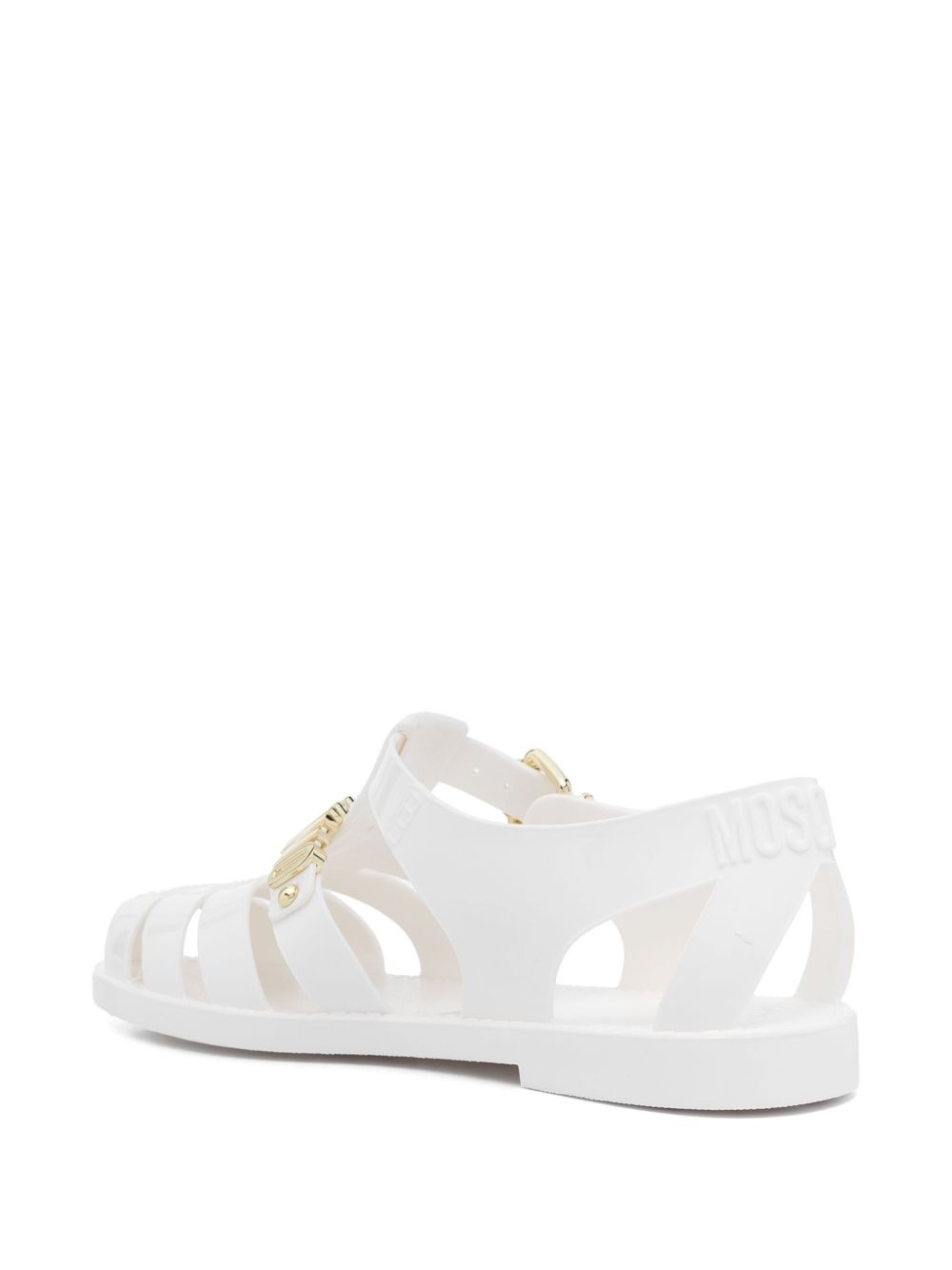 logo lettering sandals - 3