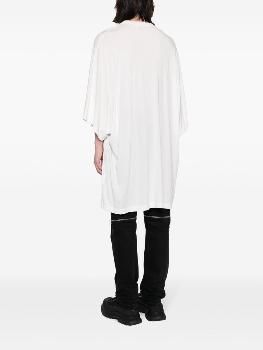 drop-shoulder cotton-blend T-shirt - 4